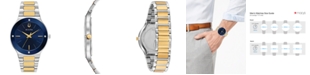 Bulova Men's Futuro Diamond-Accent Two-Tone Stainless Steel Bracelet Watch 43mm